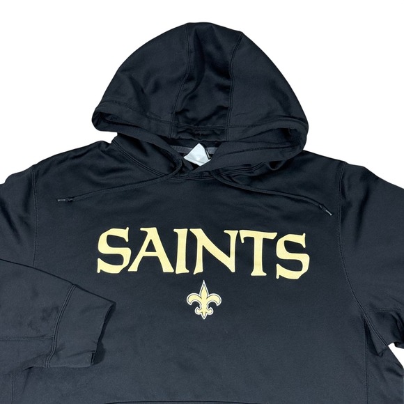 Nike Other - Nike‎ New Orleans Saints Therma-Fit Hoodie Men's XL Black Gold NFL Pullover